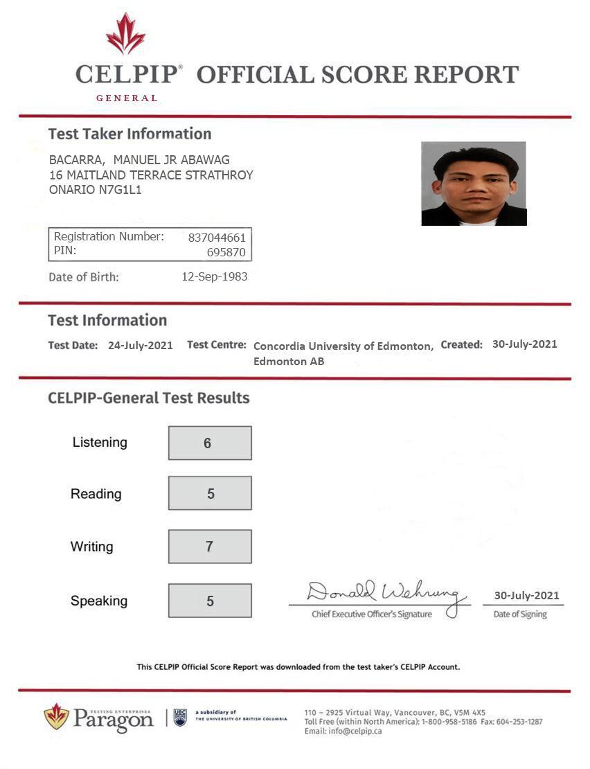 CELPIP Certificate Online Without Taking Exam
